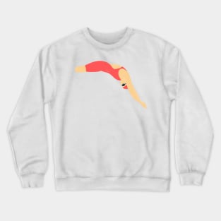 Diving - Red Crewneck Sweatshirt